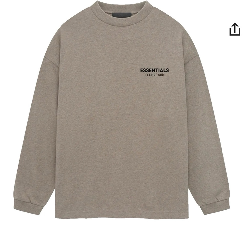 The Essentials Fear of God logo returns on the chest and across the back